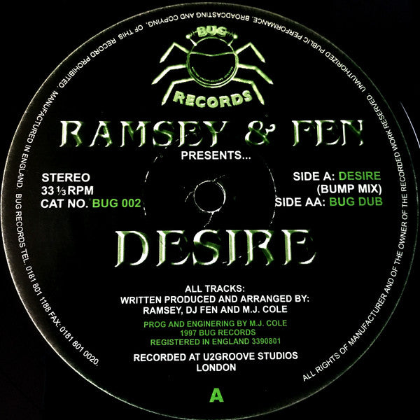 Ramsey & Fen : Desire (12")