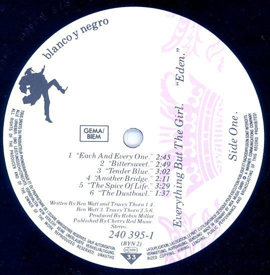 Everything But The Girl : Eden (LP, Album, Tim)