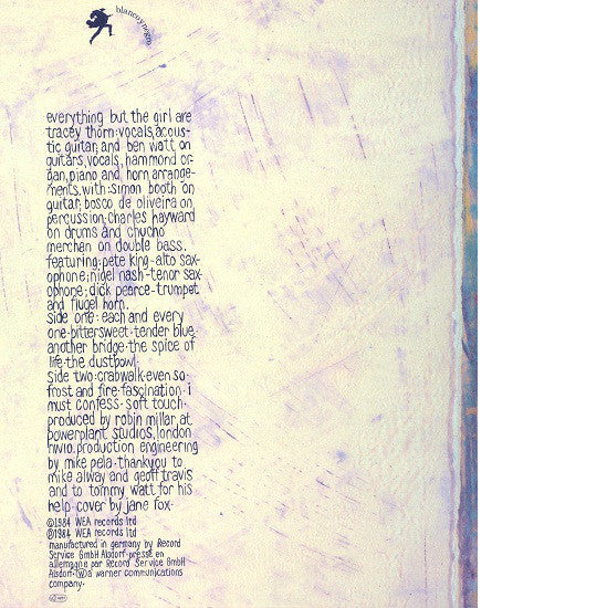 Everything But The Girl : Eden (LP, Album, Tim)