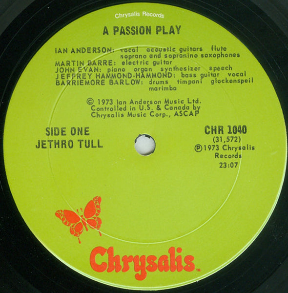 Jethro Tull : A Passion Play (LP, Album, Gat)