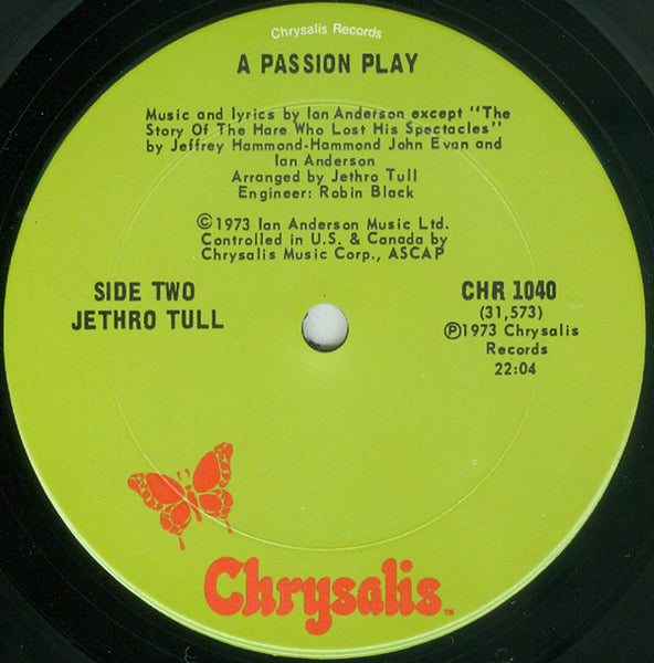Jethro Tull : A Passion Play (LP, Album, Gat)