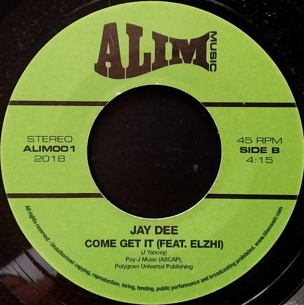 Jay Dee : Rico Suave Bossa Nova / Come Get It (7")