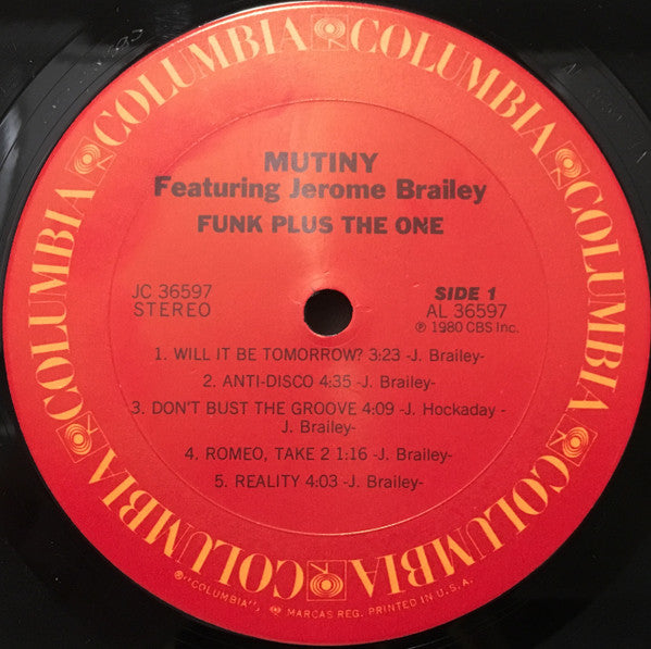 Mutiny (2) Featuring Jerome Brailey : Funk Plus The One (LP, Album)