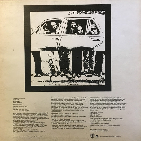 Little Feat : Feats Don't Fail Me Now (LP, Album)