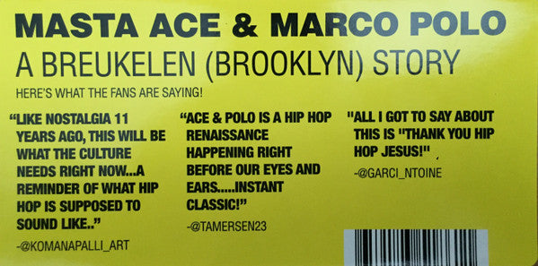 Masta Ace & Marco Polo (3) : A Breukelen Story (2xLP, Album, Gat)