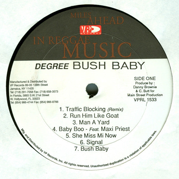 Degree* : Bush Baby (LP, Album)