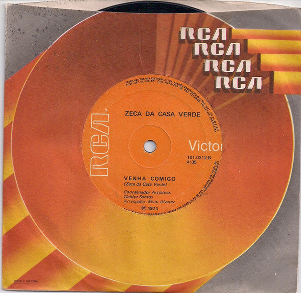 Zeca da Casa Verde : Rosas de Ouro Na Rua (7")