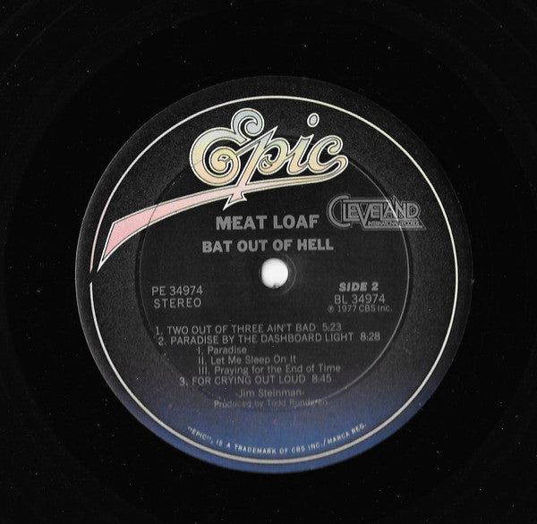Meat Loaf : Bat Out Of Hell (LP, Album, RP)