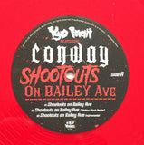 Kyo Itachi Featuring Conway* : Shootouts On Bailey Ave (12", Ltd, Num, Red)