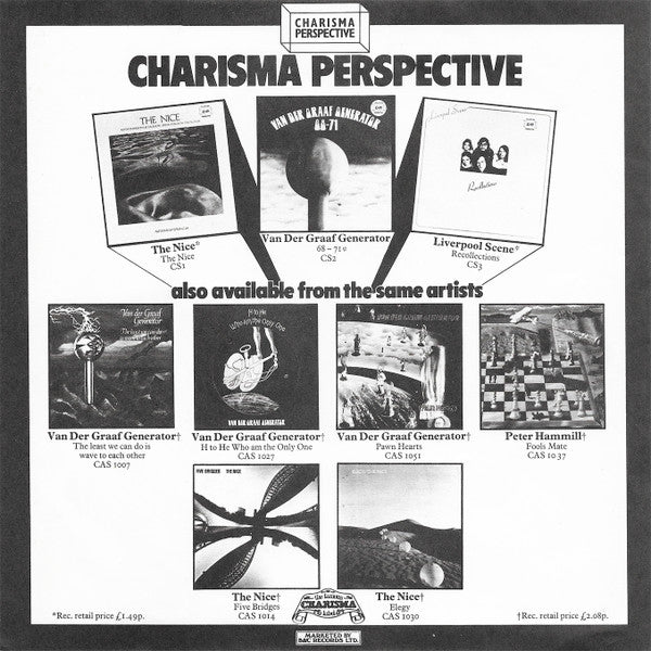 Van Der Graaf Generator : '68 - '71 (LP, Comp, Pin)