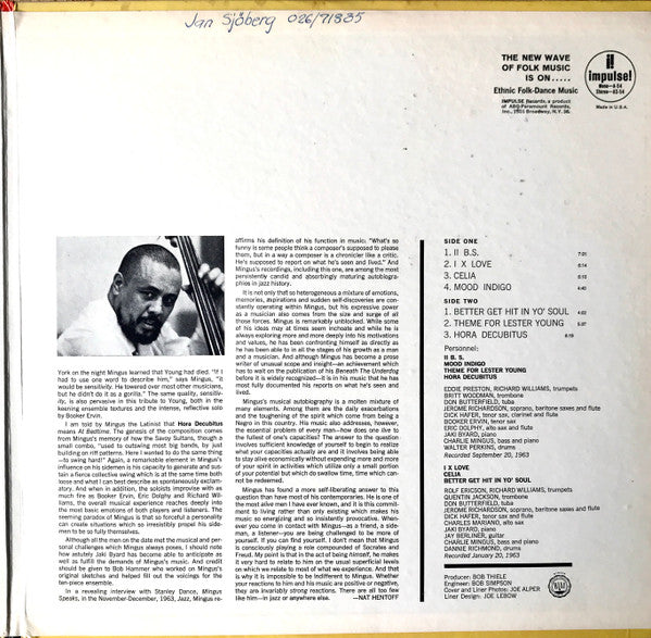 Charles Mingus : Mingus Mingus Mingus Mingus Mingus (LP, Album)
