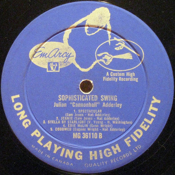 Cannonball Adderley : Sophisticated Swing (LP, Album, Mono)