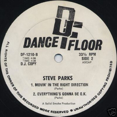 Steve Parks : The One Who Really Loves You (12", Promo)