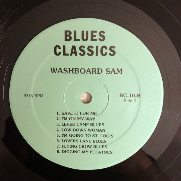 Washboard Sam : Blues Classics By Washboard Sam (LP, Comp, RE)