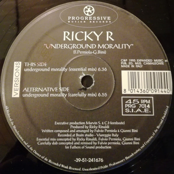 Ricky R* : Underground Morality (12")