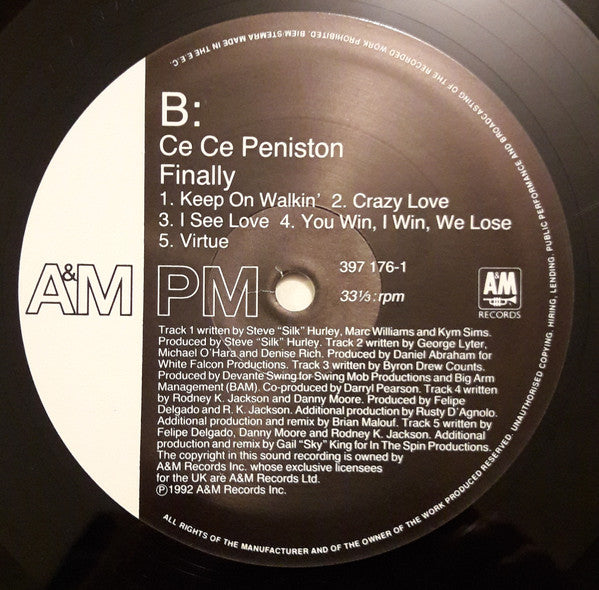 Ce Ce Peniston : Finally (LP, Album)
