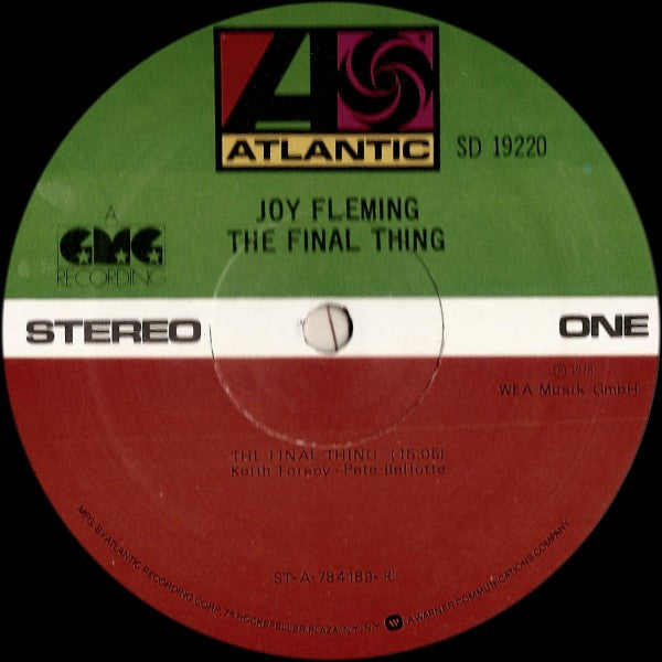 Joy Fleming : The Final Thing (LP, Album, RI)