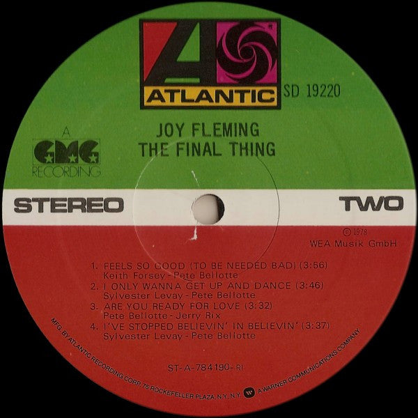 Joy Fleming : The Final Thing (LP, Album, RI)