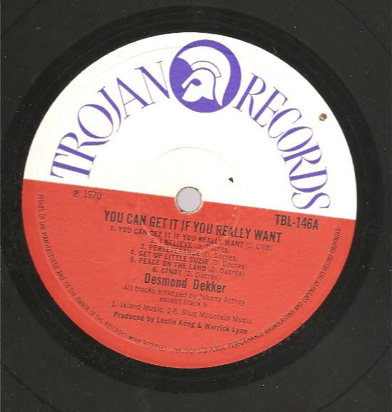 Desmond Dekker : You Can Get It If You Really Want (LP, Album)