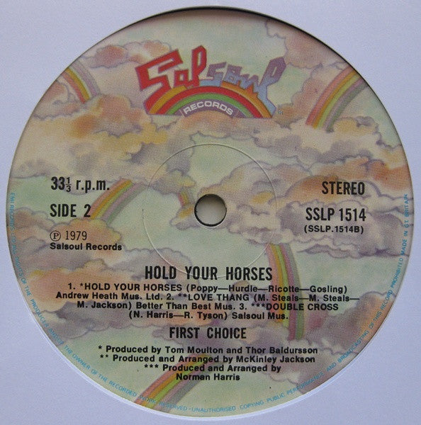 First Choice : Hold Your Horses (LP, Album)