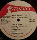 Carlton And The Shoes : Love Me Forever (LP, Album, Mono, Red)