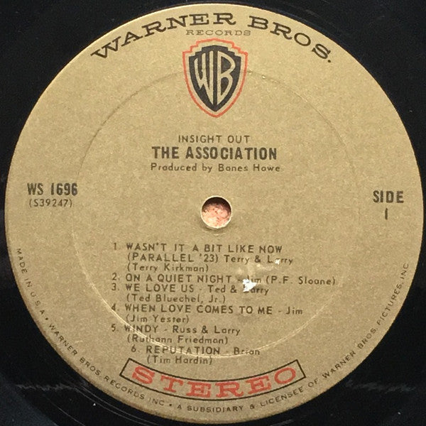 The Association (2) : Insight Out • Windy (LP, Album, Ter)
