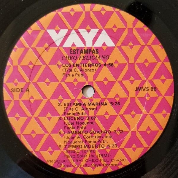 Cheo Feliciano : Estampas (LP, Album, Tex)