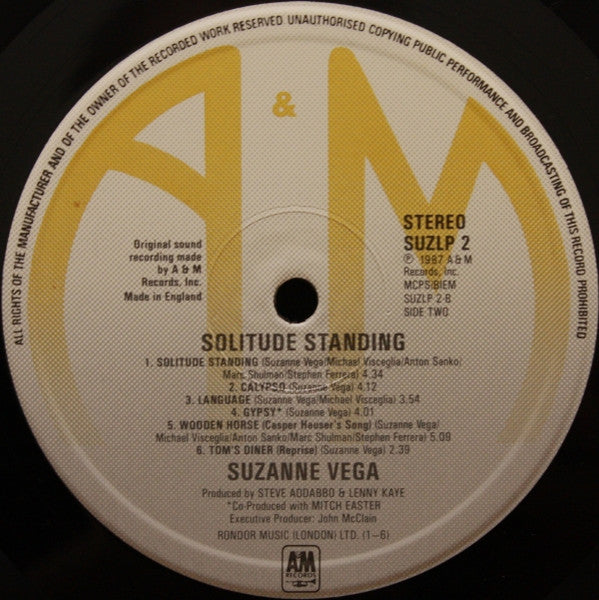 Suzanne Vega : Solitude Standing (LP, Album)