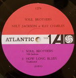 Milt Jackson & Ray Charles : Soul Brothers (LP, Mono, RP, Scr)