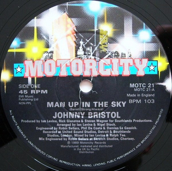 Johnny Bristol : Man Up In The Sky (12")