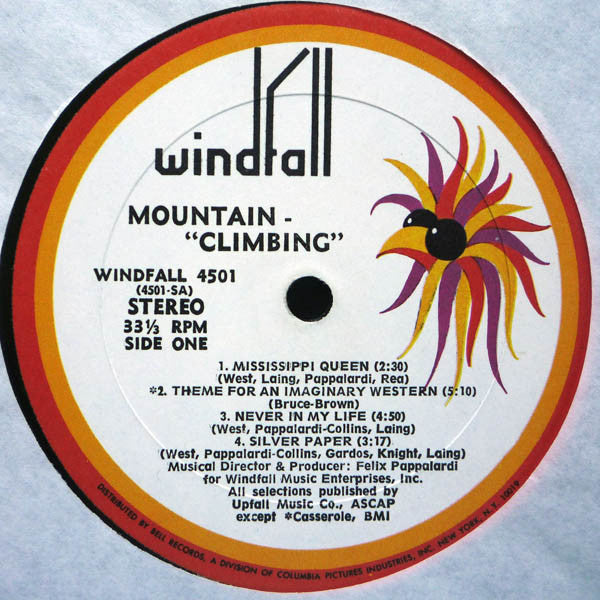 Mountain : Climbing! (LP, Album, Gat)