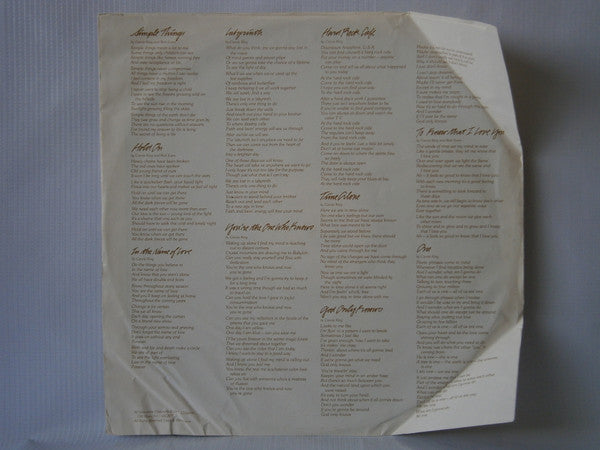Carole King : Simple Things = Cosas Simples (LP, Album)