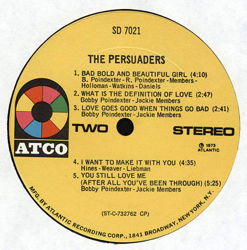 The Persuaders : The Persuaders (LP, Album, CP )