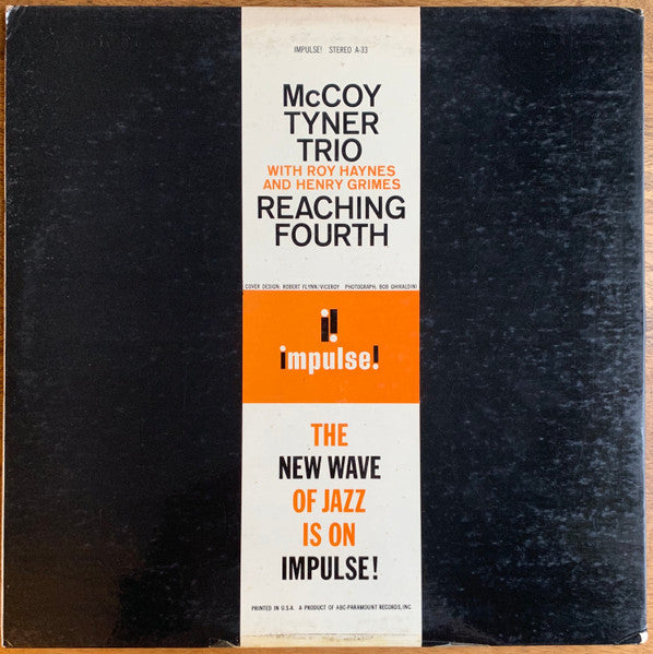 McCoy Tyner Trio With Roy Haynes And Henry Grimes : Reaching Fourth (LP, Album, RE, Gat)
