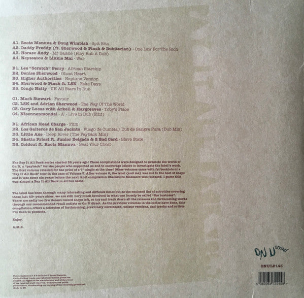 Various : Pay It All Back Vol. 7  (2xLP, Comp)
