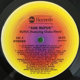 Rufus Featuring Chaka Khan* : Ask Rufus (LP, Album, Mon)