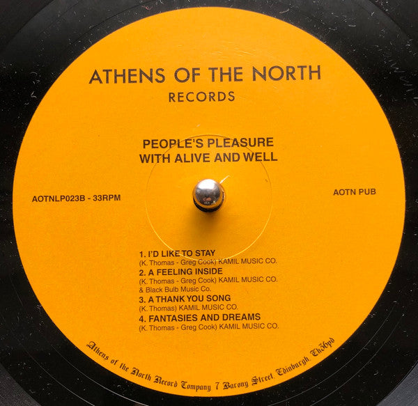 People's Pleasure With Alive And Well (3) : Do You Hear Me Talking To You? (LP, Album, RE)