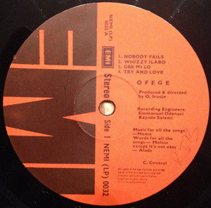 Ofege : Try And Love (LP, Album)