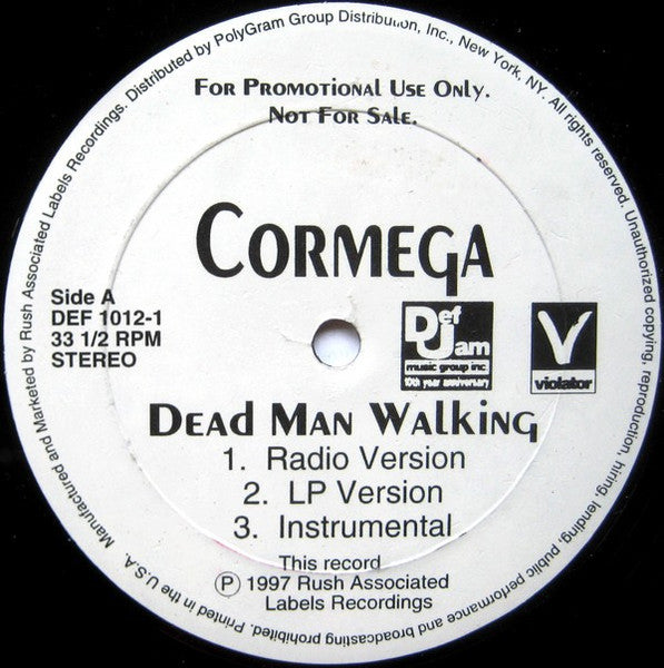 Cormega : Dead Man Walking (12", Promo)