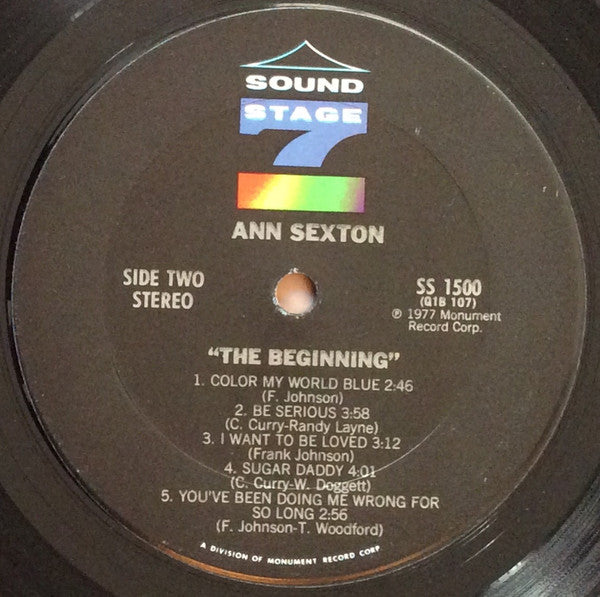 Ann Sexton : The Beginning (LP, Album)