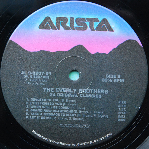 Everly Brothers : 24 Original Classics (2xLP, Comp, Ind)