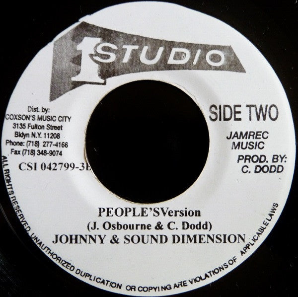 Johnny Osbourne : People A Watch Me (7", Single)