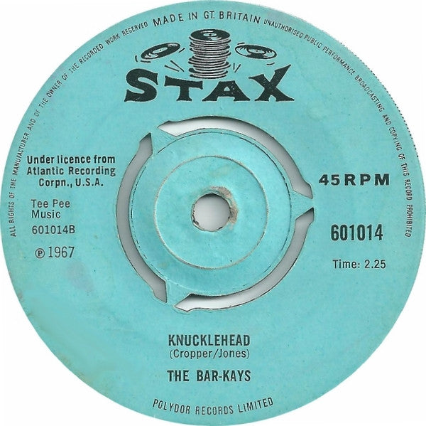 Bar-Kays : Soul Finger (7", Single, 3-P)