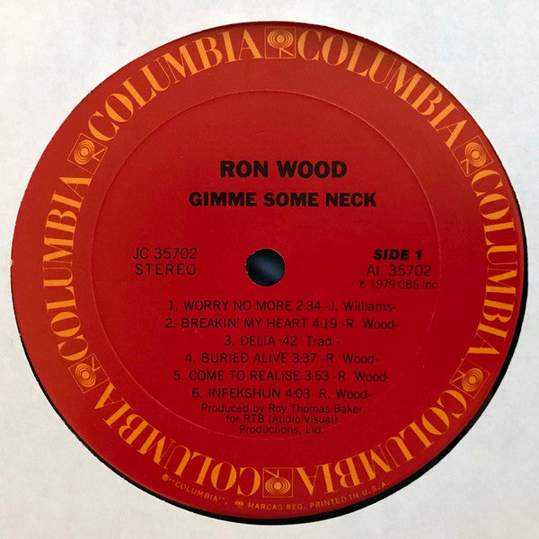 Ron Wood : Gimme Some Neck (LP, Album, Pit)