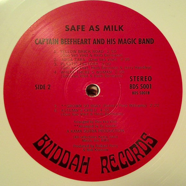 Captain Beefheart And His Magic Band* : Safe As Milk (LP, Album, Ltd, RE, Whi)