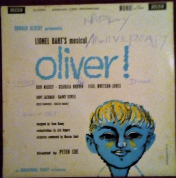 Lionel Bart - "Oliver!" Original London Cast : Oliver! (LP, Album, Mono, RP)