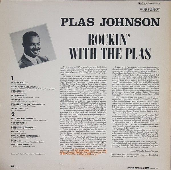 Plas Johnson : Rockin' With The Plas - The Capitol Singles (LP, Comp)