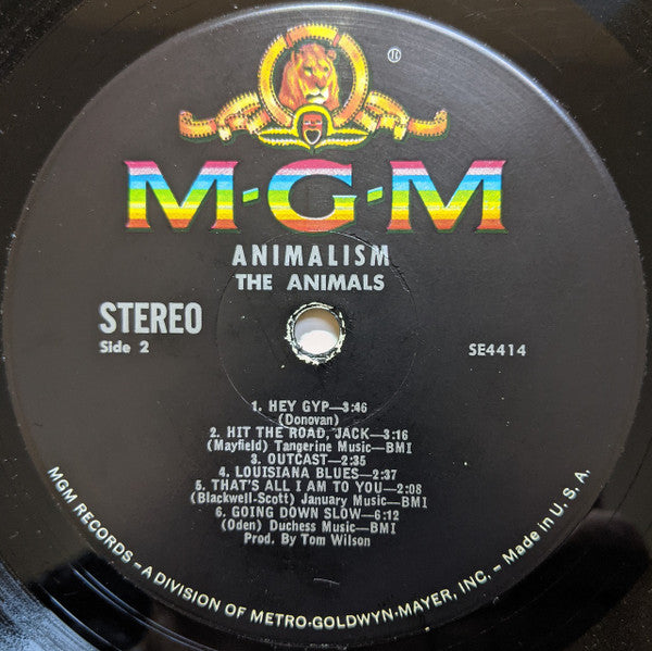 The Animals : Animalism (LP, Album, MGM)