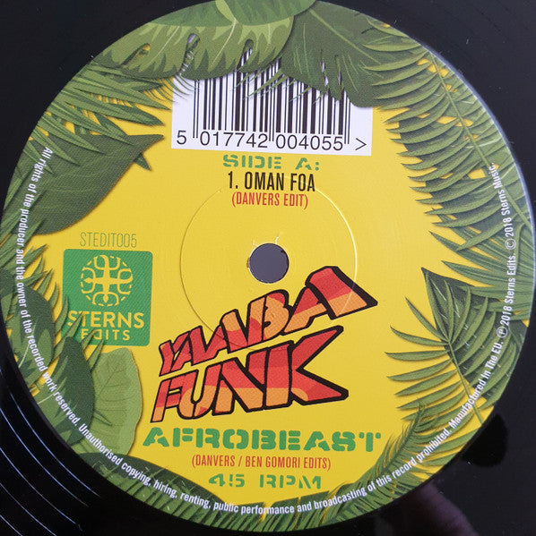 Yaaba Funk : Afrobeast (Danvers/Ben Gomori Edits) (12")