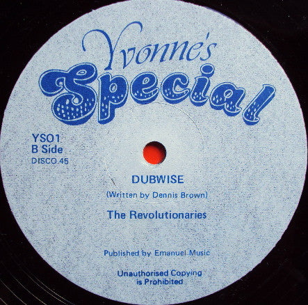 Dennis Brown / The Revolutionaries : I'm Coming Home Tonight (12", Blu)